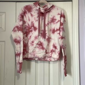 90 Degree By Reflex tie dye cropped hoodie